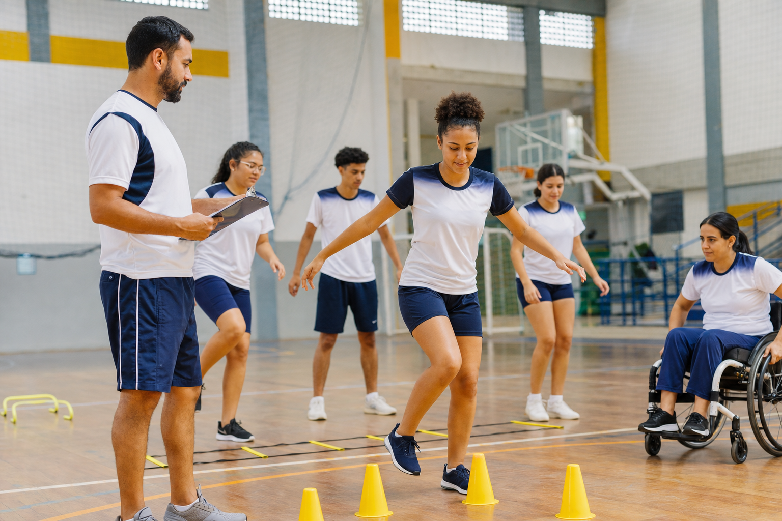 Aula brasileira de Educação Física no fim dos anos 1980 combina voleibol e conversa pedagógica