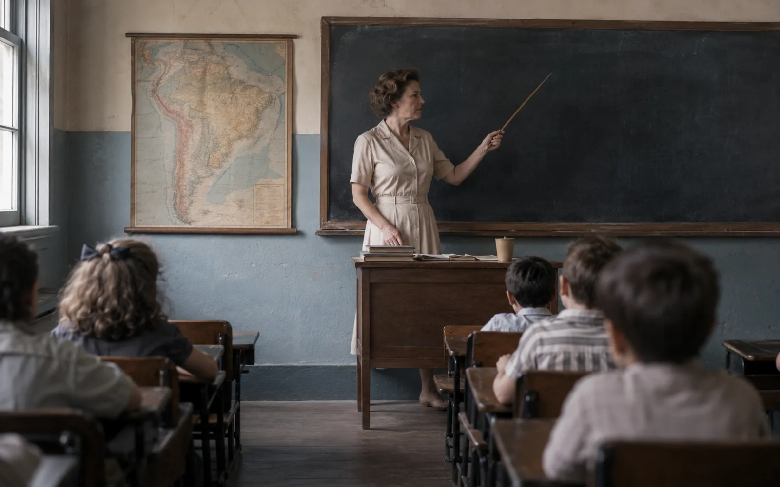 Como era a educação nos anos 50